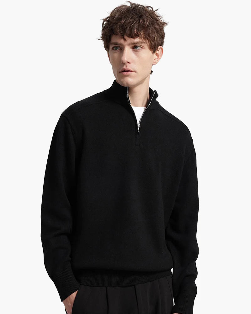 Cashmere Blend Zip-Up